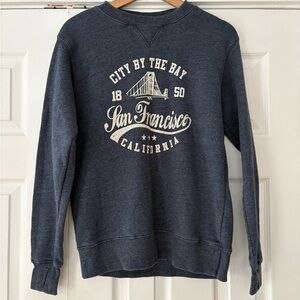 City by the Bay San Francisco Ocean‎ Beach Sweatshirt Size Small EUC
